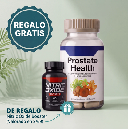 Prostate Health – Fórmula con Saw Palmetto + 10 Hierbas y Vitaminas para el Bienestar Masculino (60 Cápsulas)