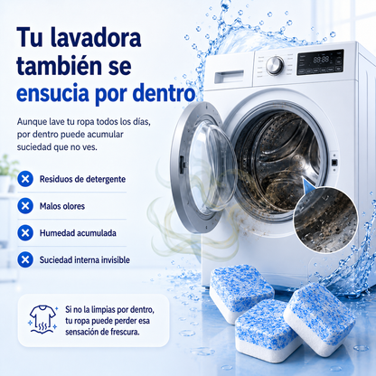 PASTILLAS DE LIMPIEZA PROFUNDA PARA TU LAVADORA 2x1